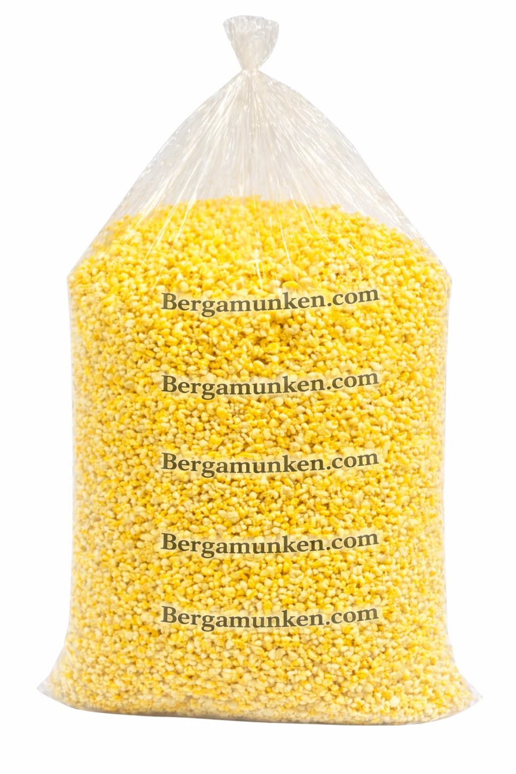 Färdigpoppade popcorn, 120 liters säck