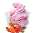 Frozen yoghurt jordgubbe