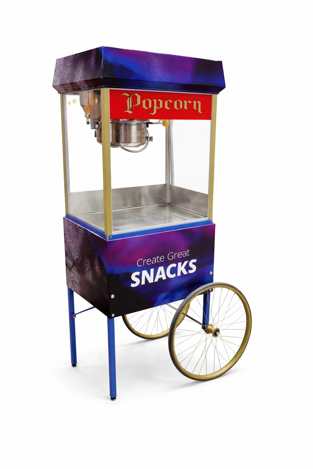 Popcornvagn folierad med eget tryck profilerad